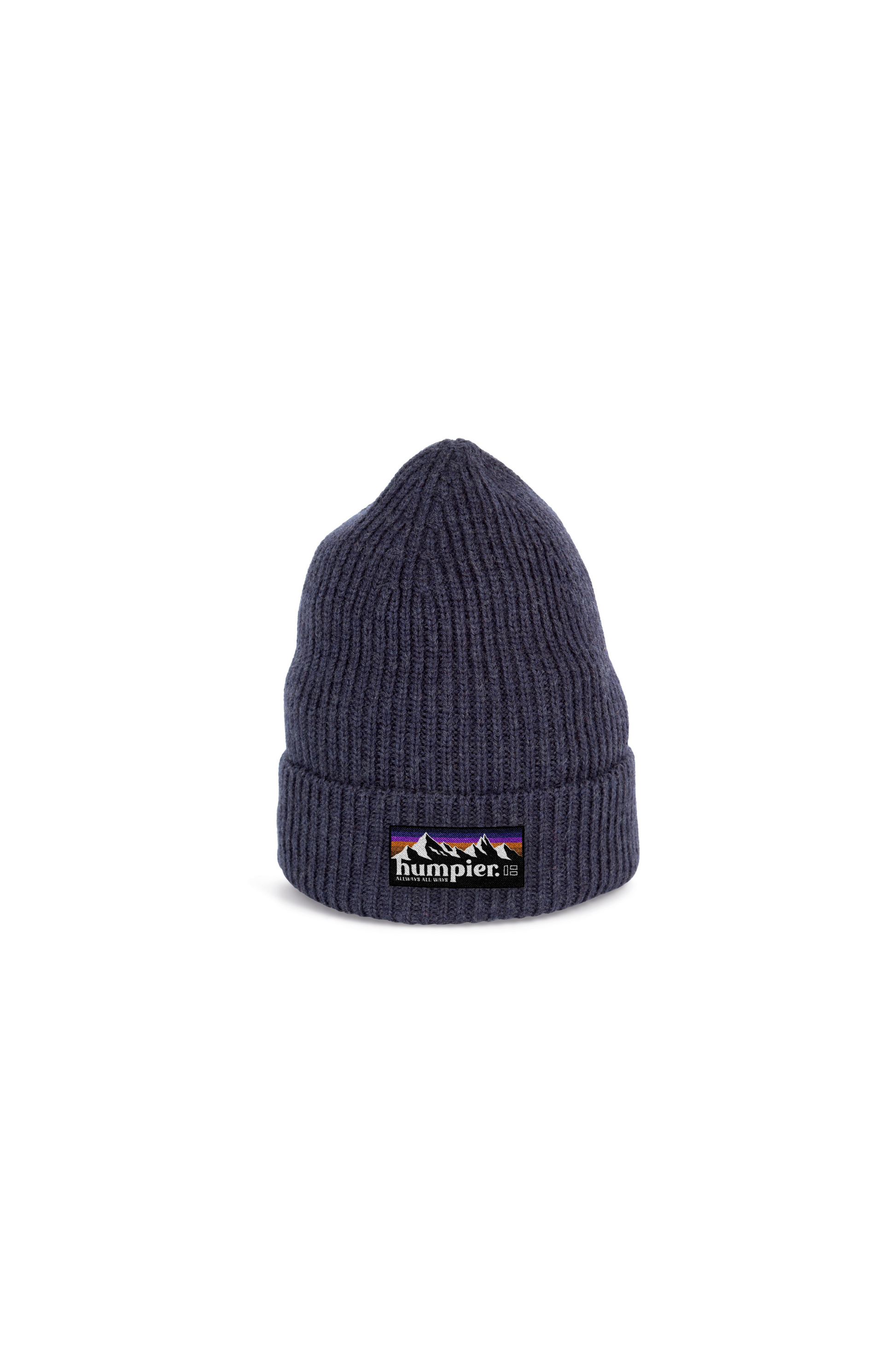 Berretto beanie blu in lana merino Humpier