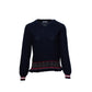 Maglia in cotone con motivo jacquard