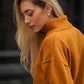 Maglione in lana con collo alto e bottoni