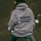 Felpa con cappuccio oversize Maison des Adventures in cotone biologico