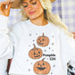 Felpa oversize con stampa zucche Halloween