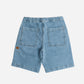 Pantaloncini da arrampicata in denim riciclato lavaggio chiaro