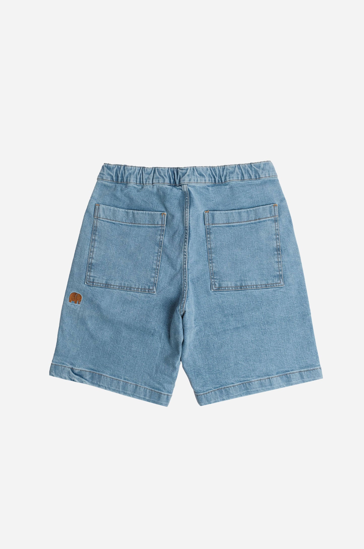 Pantaloncini da arrampicata in denim riciclato lavaggio chiaro