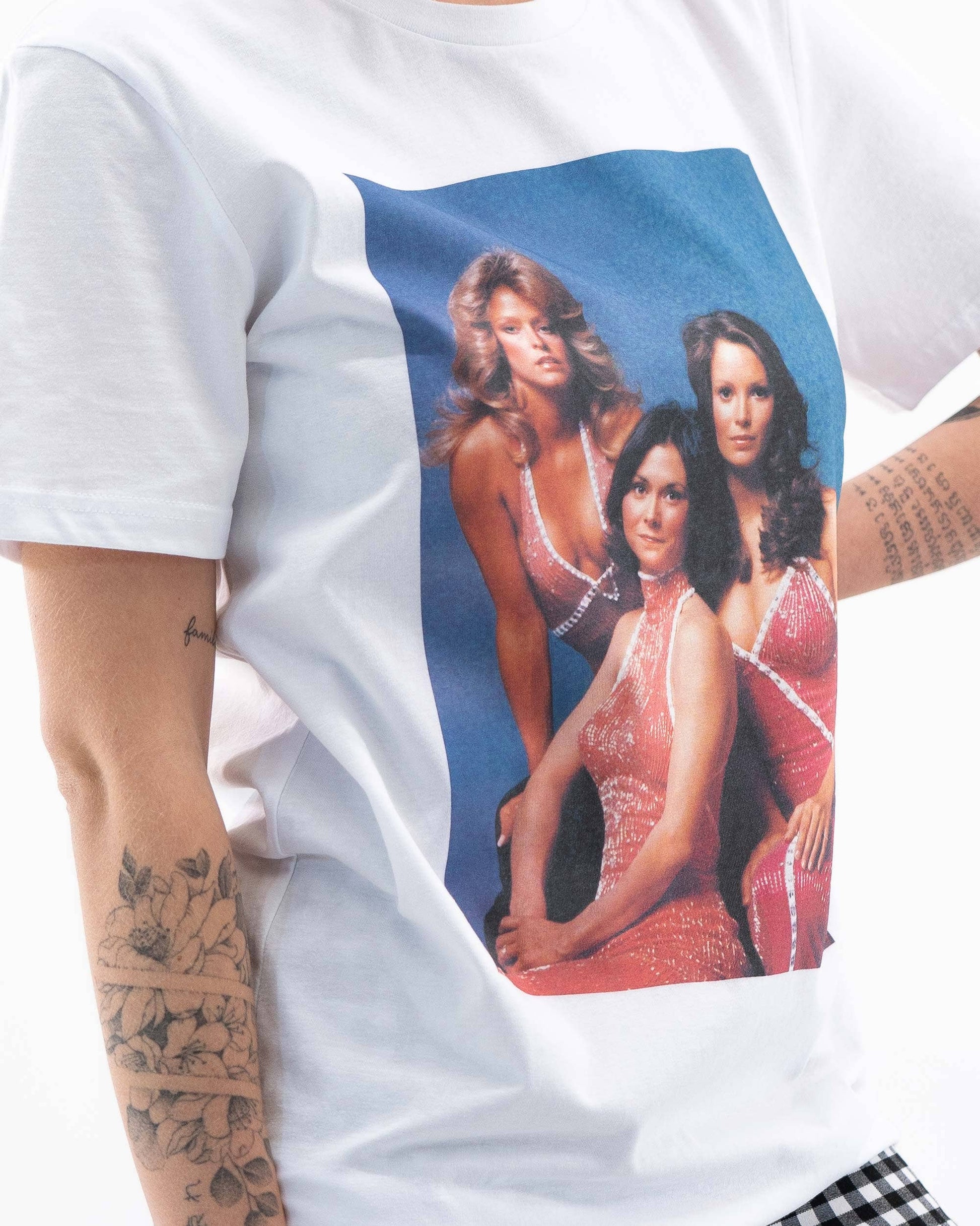 T-shirt Charlie’s Angels con foto vintage