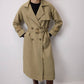 Trench Coat Lungo Maxi con Cintura