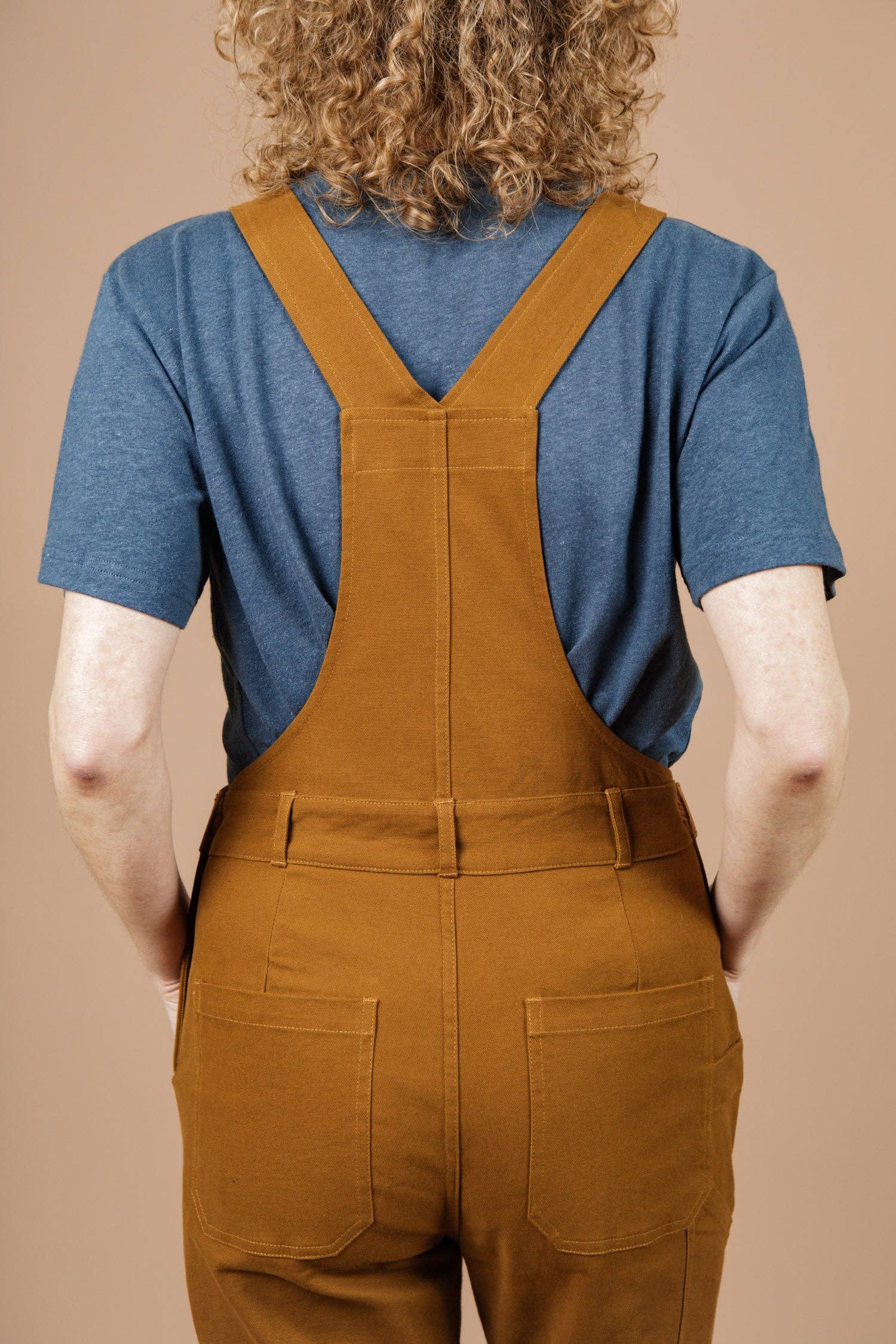 Tuta Utility Tobin in Tela Marrone