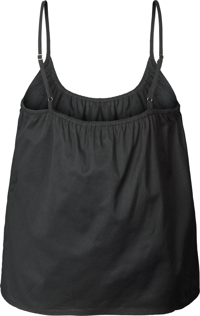 Top Annie nero in cotone biologico