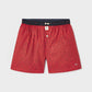 Boxer in cotone biologico rosso Jungle