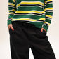 Pantaloni chino neri relaxed fit con pinces