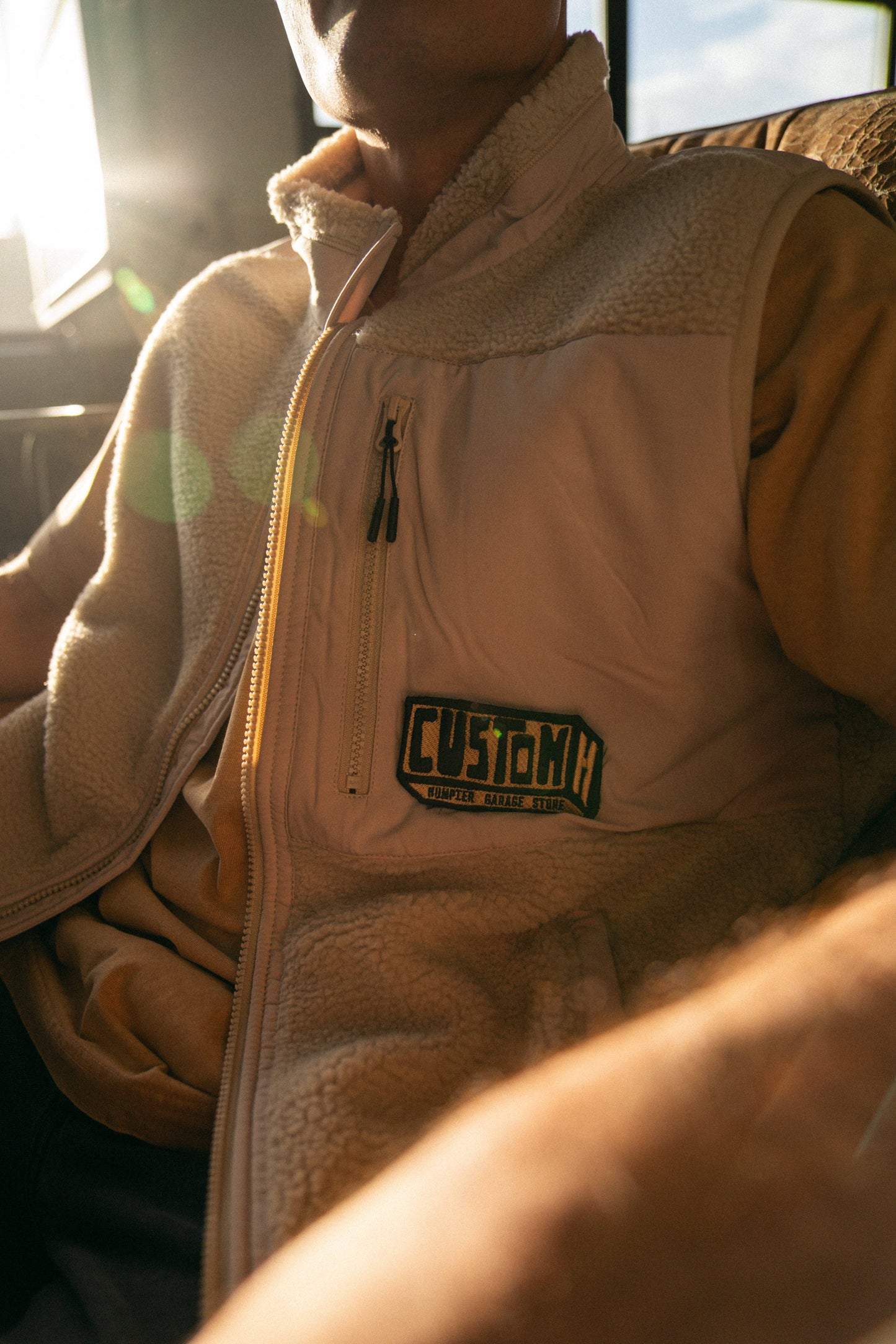 Gilet in pile Born in Madrid