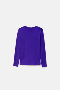 Maglione girocollo in maglia rasata