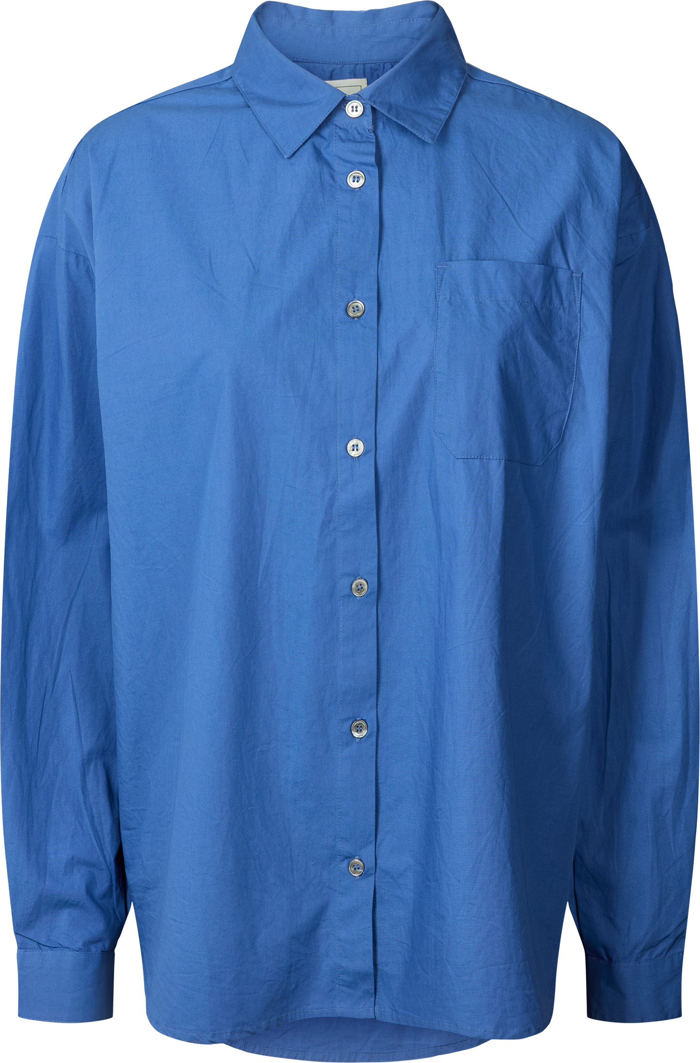 Camicia in popeline di cotone biologico GOTS Astrid azzurro chiaro