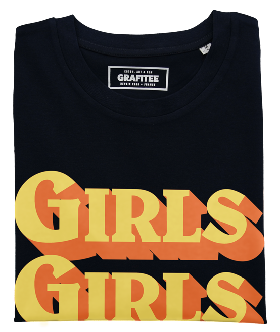 T-shirt unisex Girls Girls Girls con stampa Girl Power