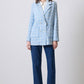 Blazer in tweed con cintura