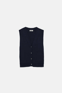 Gilet in maglia con scollo a V