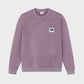 Felpa in cotone biologico viola Winter Edition