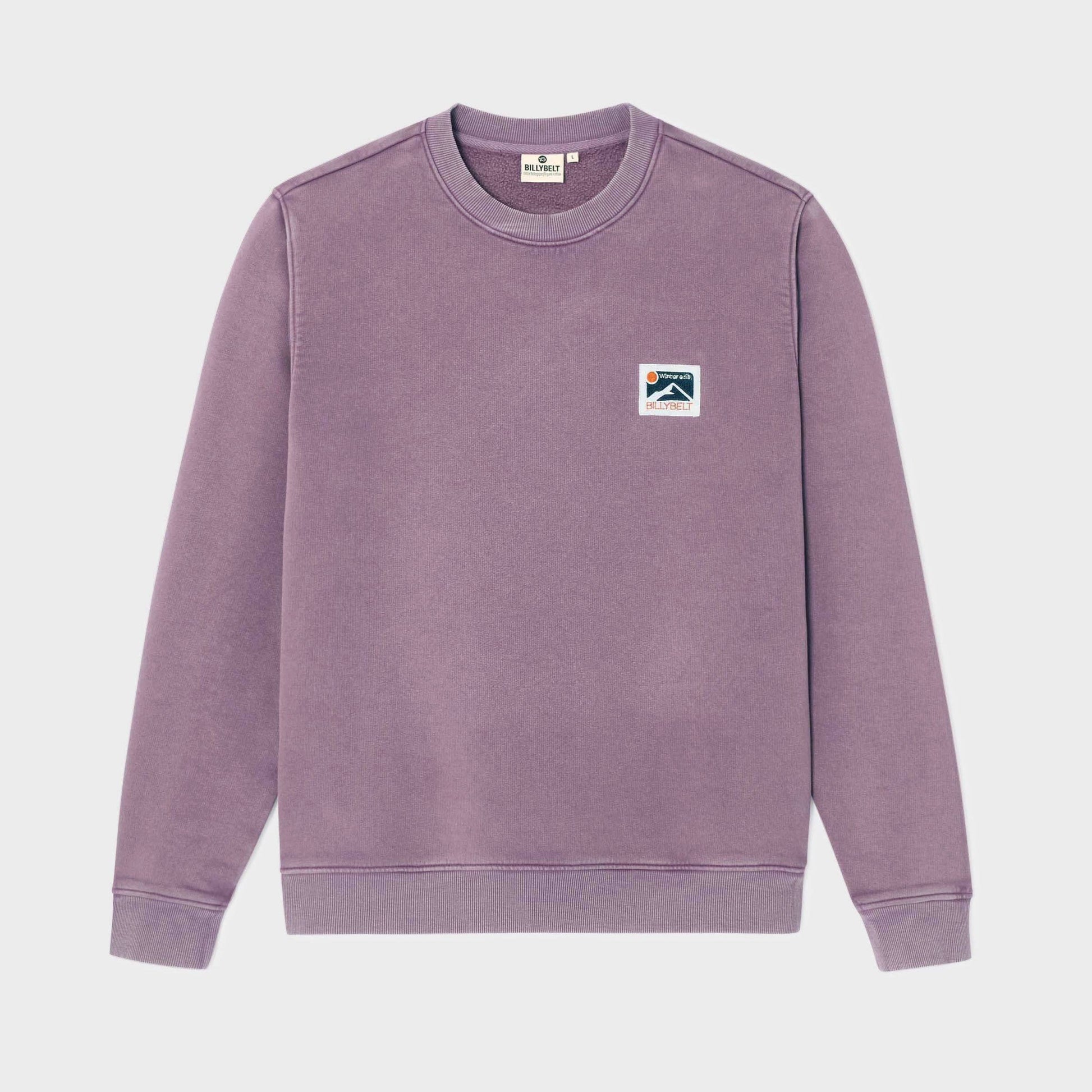 Felpa in cotone biologico viola Winter Edition