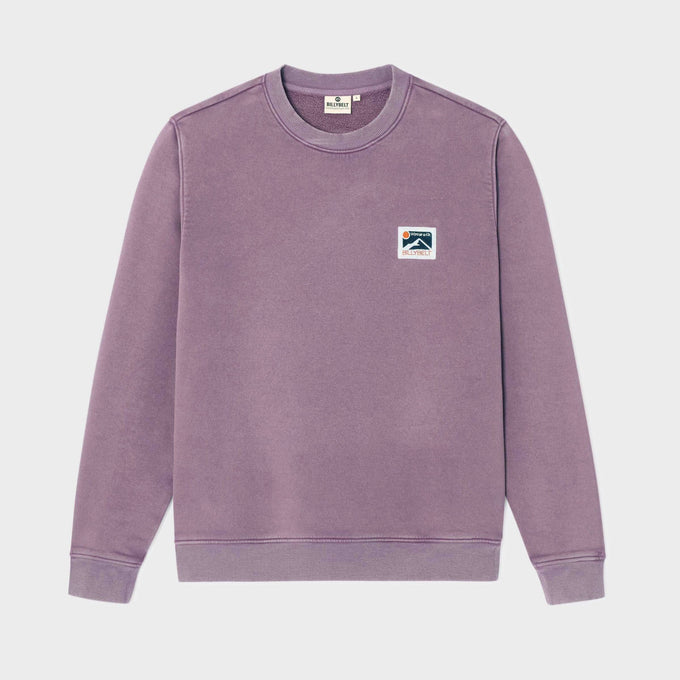 Felpa in cotone biologico viola Winter Edition