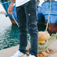 Pantaloni da arrampicata in cotone Ecodye Navy