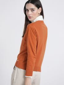 Maglione in maglia scollo a V vestibilità rilassata