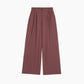 Pantaloni palazzo Pepina color cioccolato