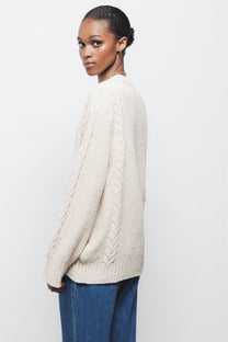Cardigan in maglia con scollo a V