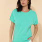 T-shirt TIA in cotone con bottoni sulla spalla sinistra