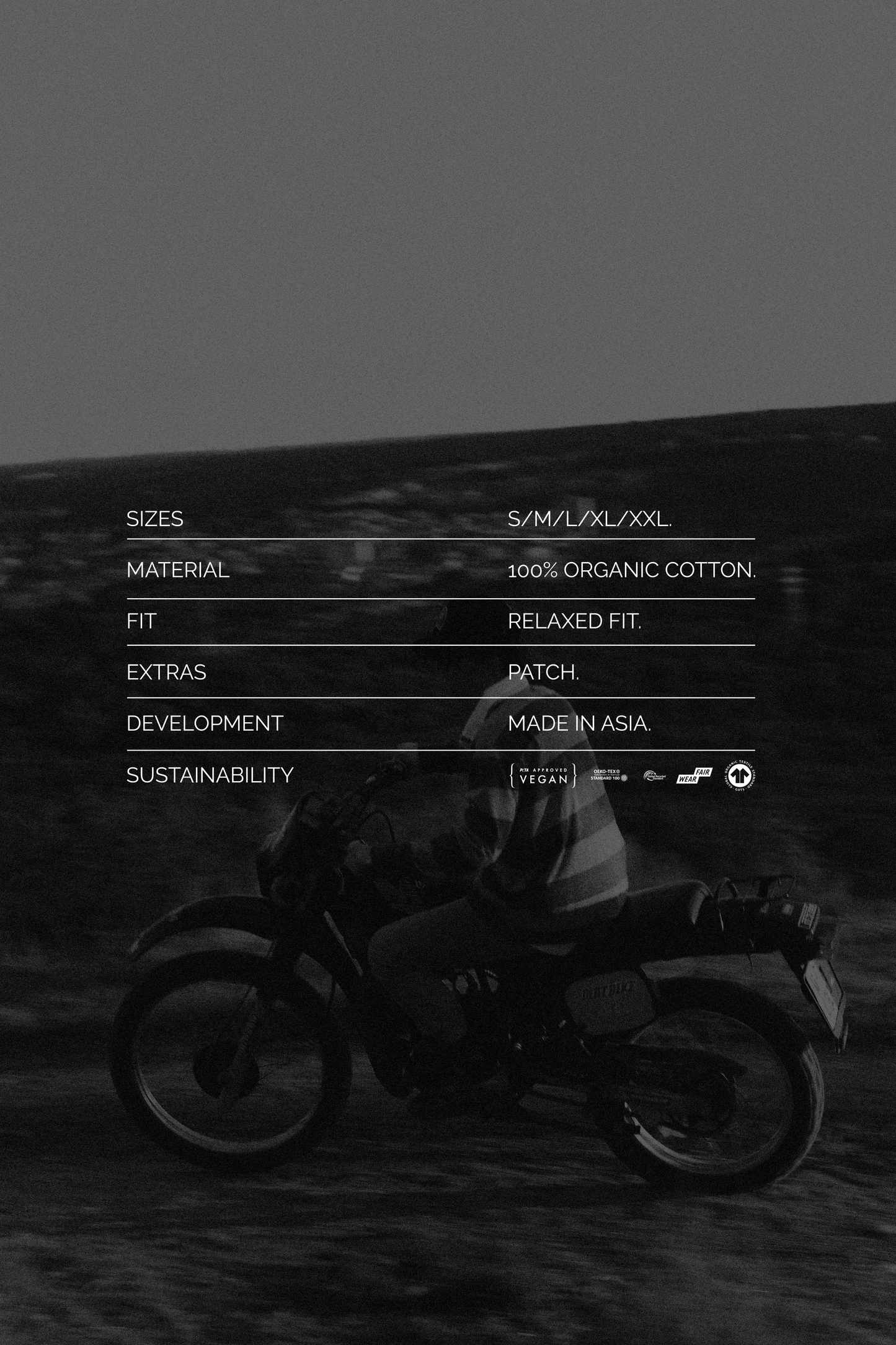 Polo rugby a maniche lunghe in cotone biologico