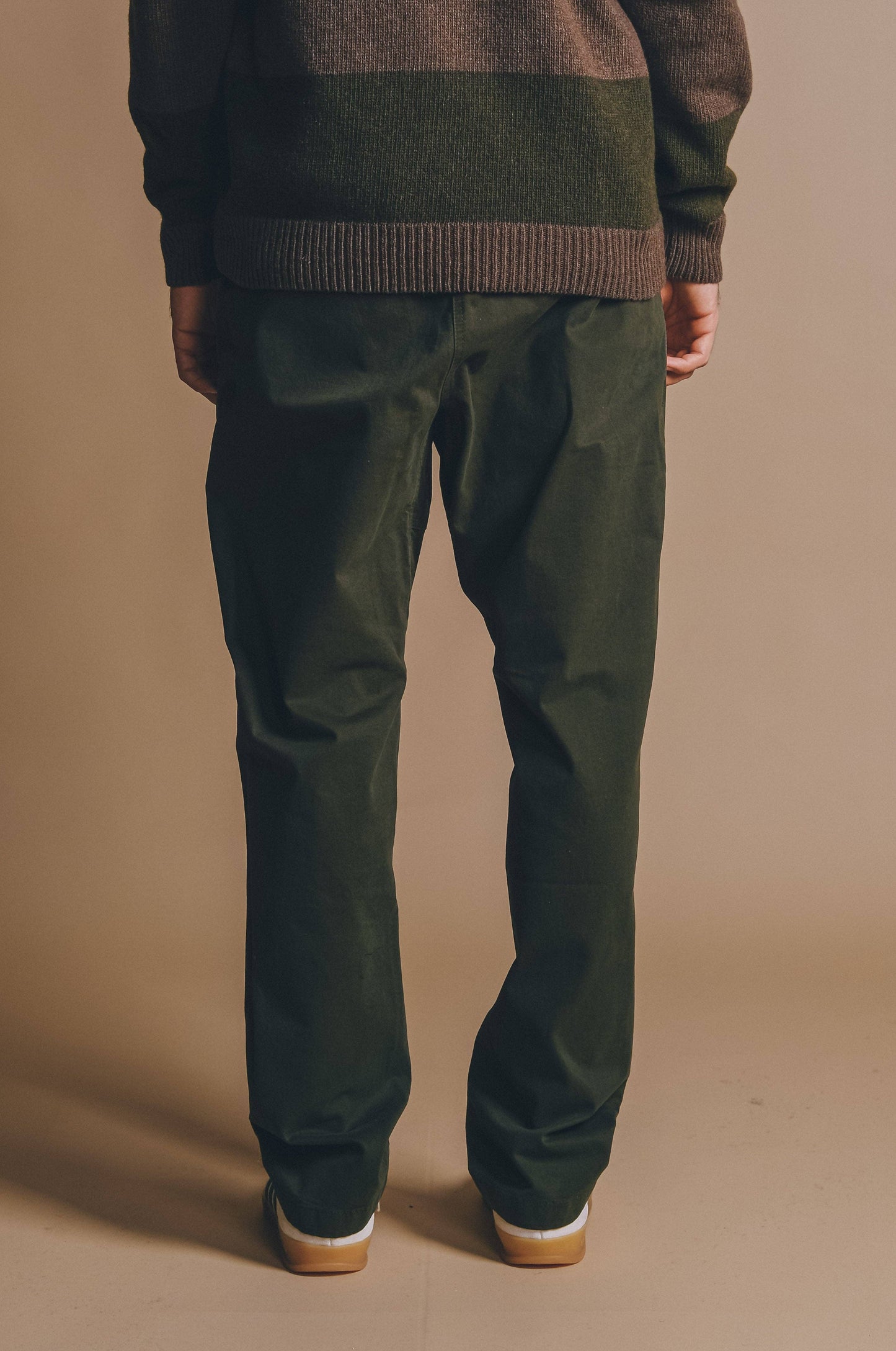 Pantaloni da arrampicata in cotone Ecodye verde oliva scuro