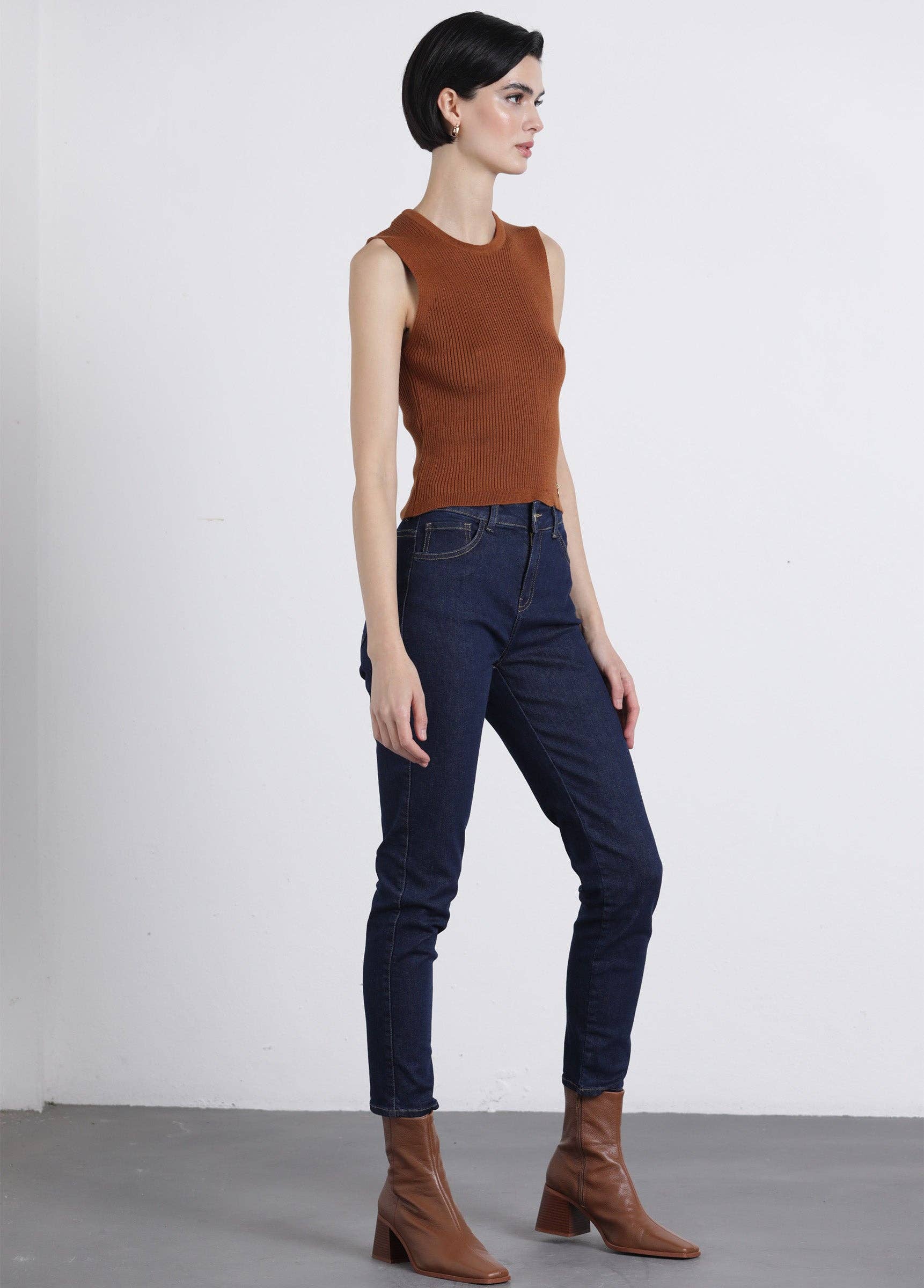 Jeans donna Ganga relaxed fit in cotone stretch