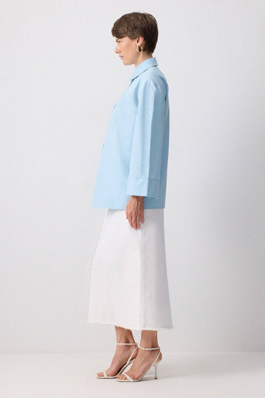 Camicia oversize con maniche a kimono