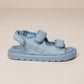 Sandali in denim con cinturini regolabili