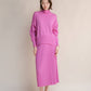 Gonna plissé in maglia misto cashmere 3D-knit