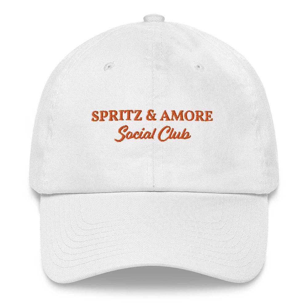 Cappellino dad hat ricamato Spritz & Amore Social Club