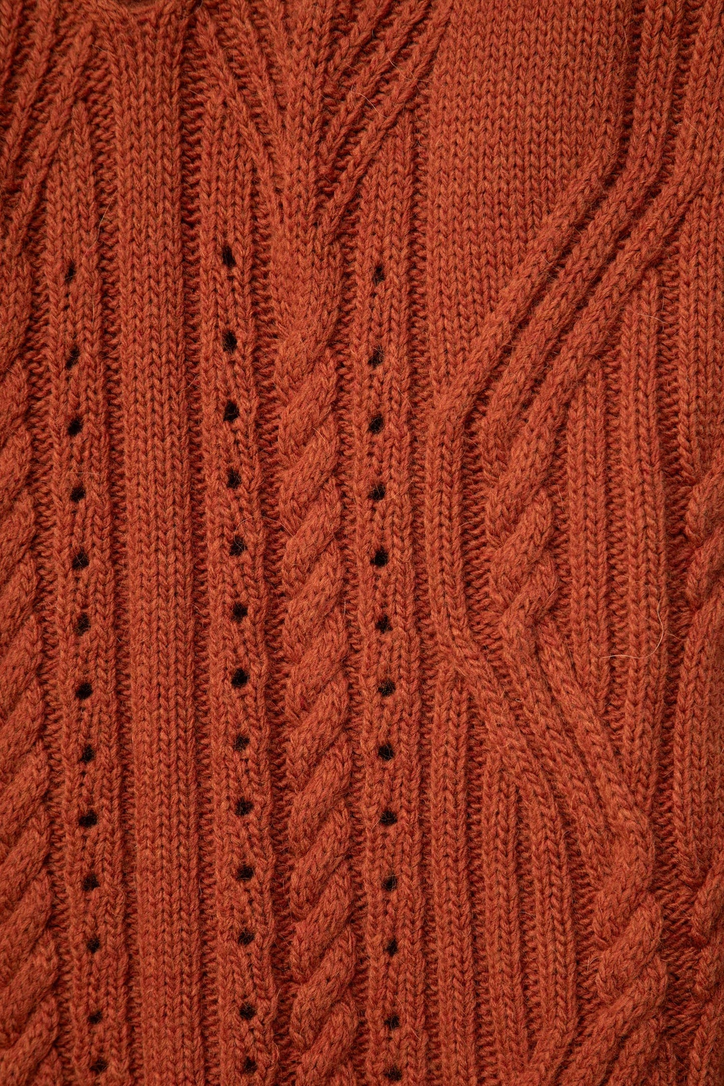 Maglione in maglia strutturata con scollo a V