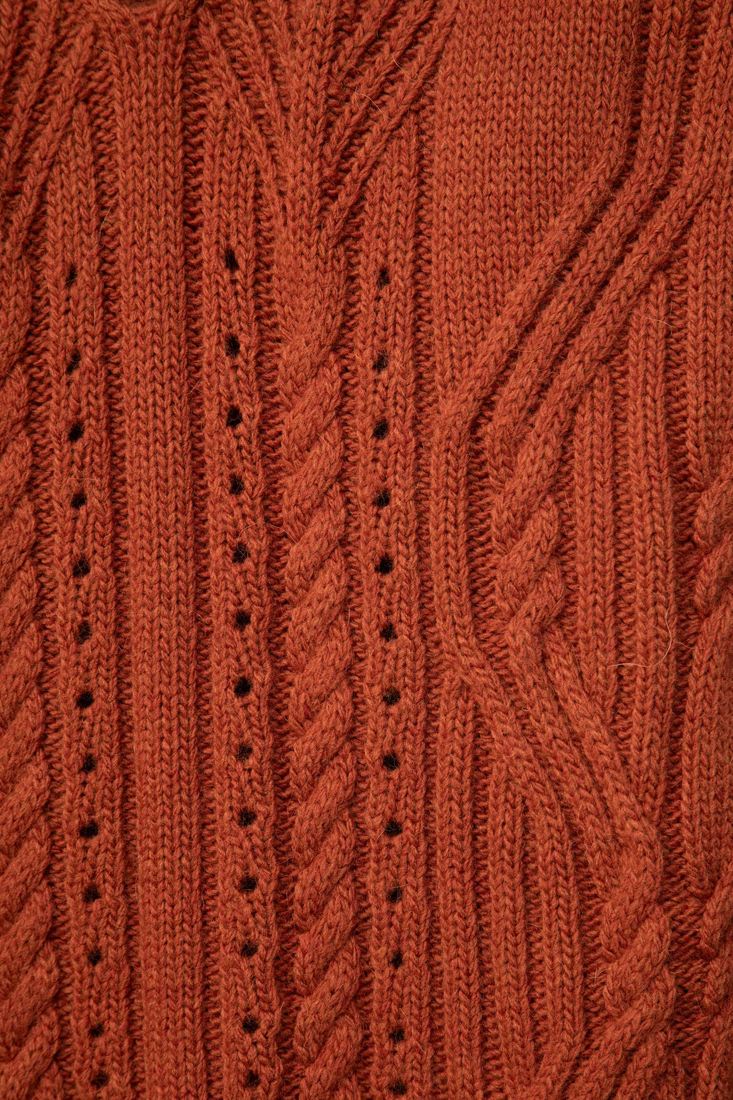 Maglione in maglia strutturata con scollo a V