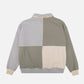 Maglione oversize color block con zip a un quarto Iron Veil