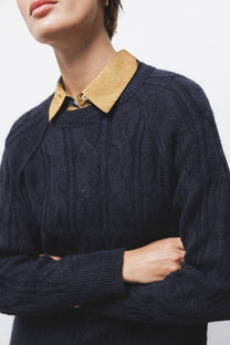 Maglione a maglia strutturata