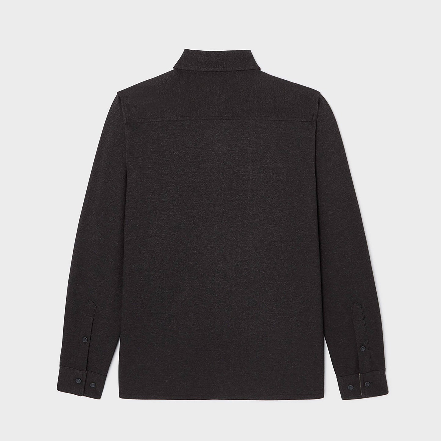 Sopracamicia in maglia antipiega nera