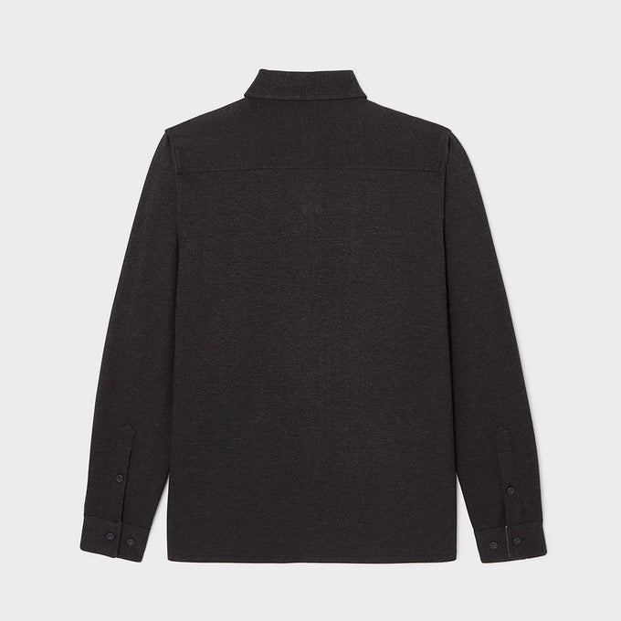 Sopracamicia in maglia antipiega nera