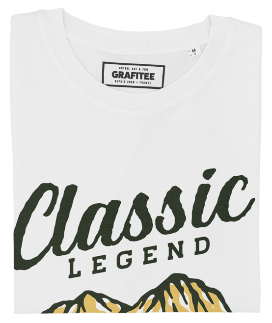 T-shirt unisex in cotone biologico con stampa auto vintage