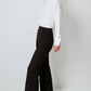 Pantaloni in crêpe a costine