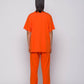 T-shirt arancione con logo