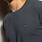T-shirt antimacchia grigio scuro da uomo