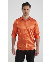 Camicia uomo satinata relax fit