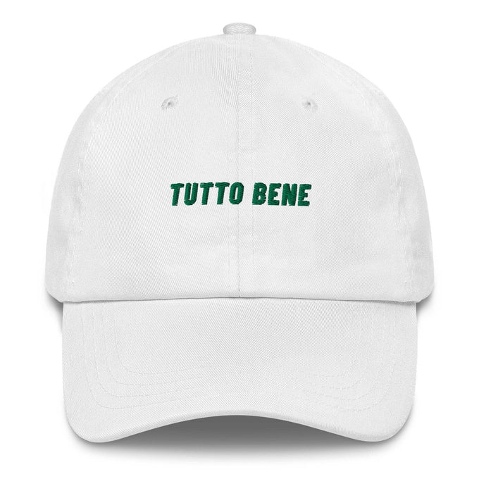 Cappellino dad hat “Tutto Bene” ricamato in cotone