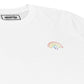 T-shirt Love Connection ricamata in cotone biologico