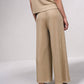 Pantaloni palazzo in lurex con coulisse