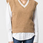 Gilet in maglia Risca con scollo a V