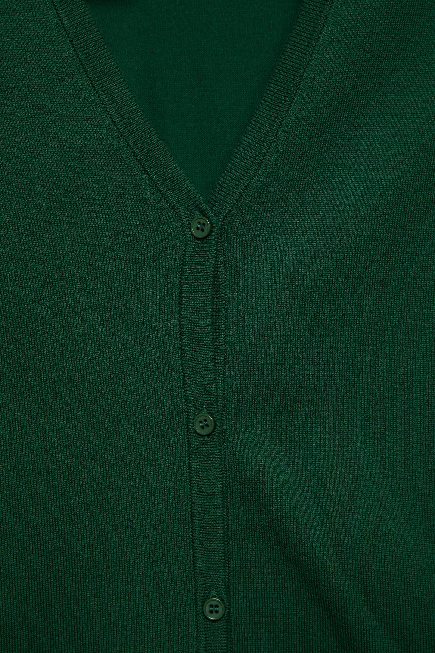Cardigan in Maglia Rasata con Scollo a V